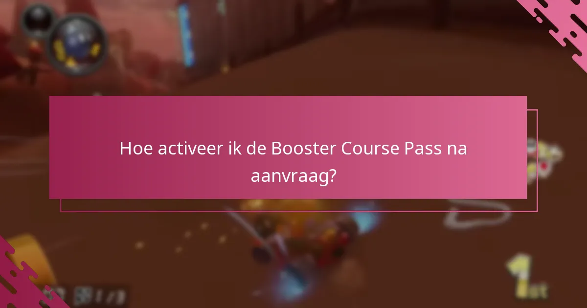 Wie komt in aanmerking voor de Booster Course Pass?
