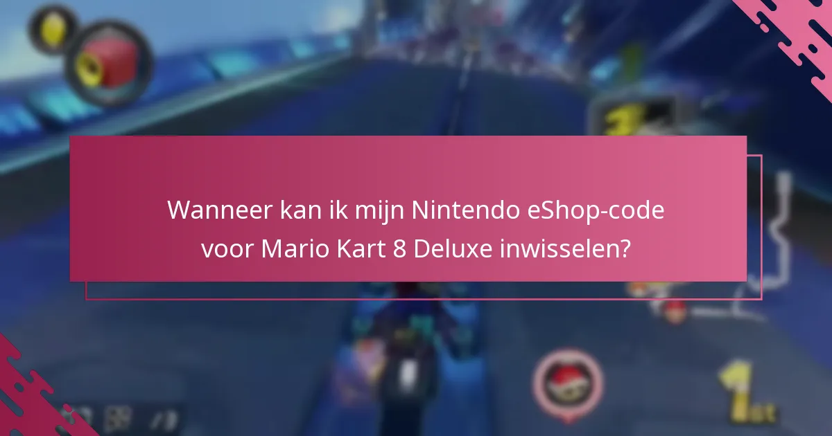 Welke beperkingen zijn van toepassing op het inwisselen van Nintendo eShop-codes voor pre-orders?